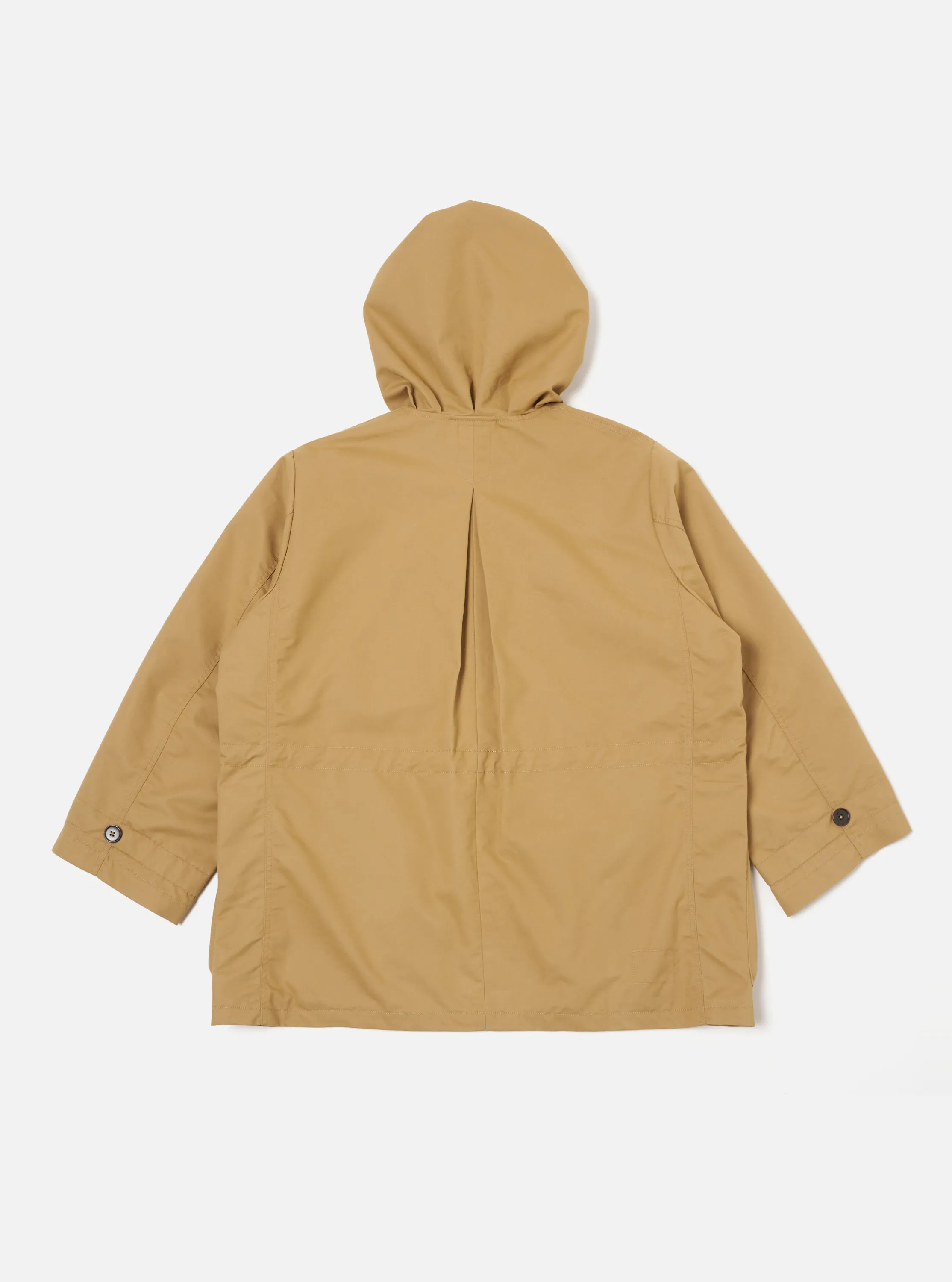 Universal Works Boston Parka in Sand Brushed Polytech