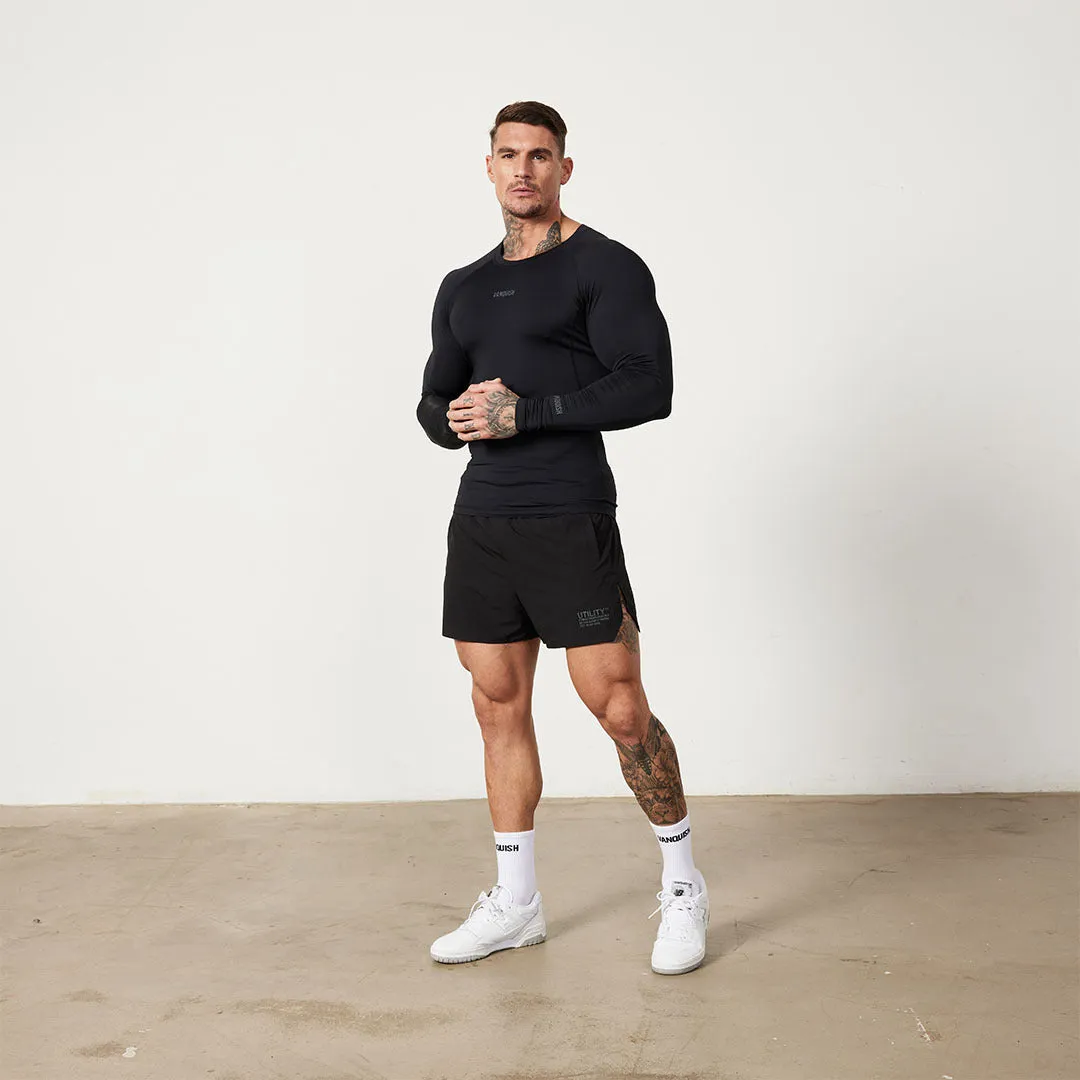 Vanquish Utility Black Long Sleeve Base Layer Top