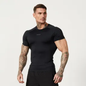 Vanquish Utility Black Short Sleeve Base Layer Top