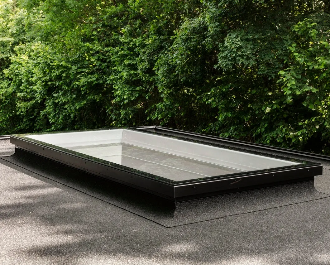 VELUX CFU 120090 S00M Fixed Flat Glass Rooflight Package 120 x 90 cm (Including CFU Double Glazed Base & ISU Flat Glass Top Cover)