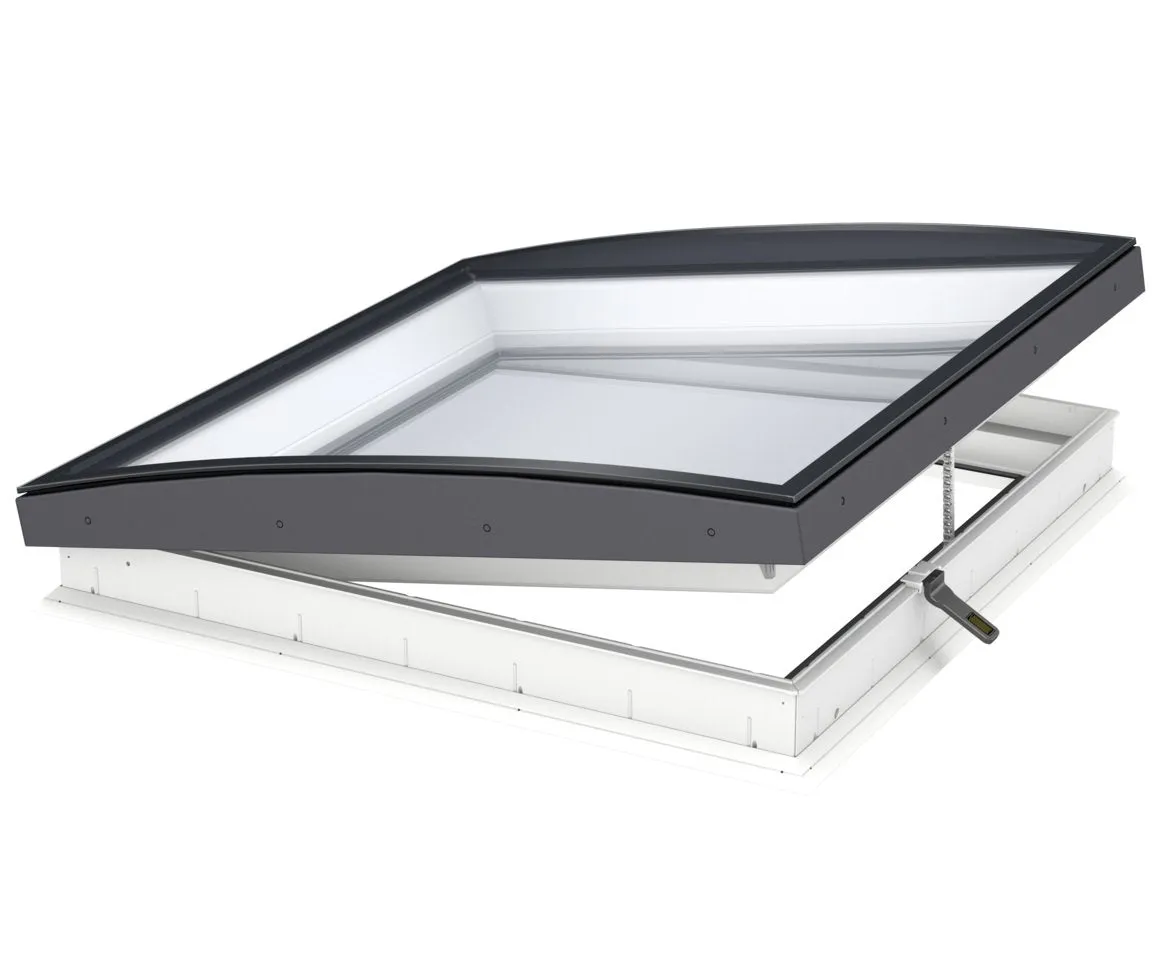 VELUX CVU 060060 1093 INTEGRA® SOLAR Curved Glass Rooflight Package 60 x 60cm (Including CVU Double Glazed Base & ISU Curved Glass Top Cover)