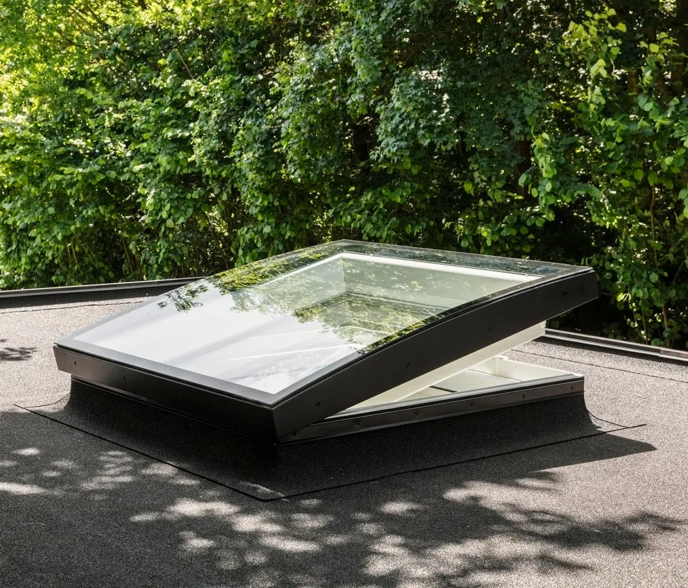 VELUX CVU 060060 1093 INTEGRA® SOLAR Curved Glass Rooflight Package 60 x 60cm (Including CVU Double Glazed Base & ISU Curved Glass Top Cover)