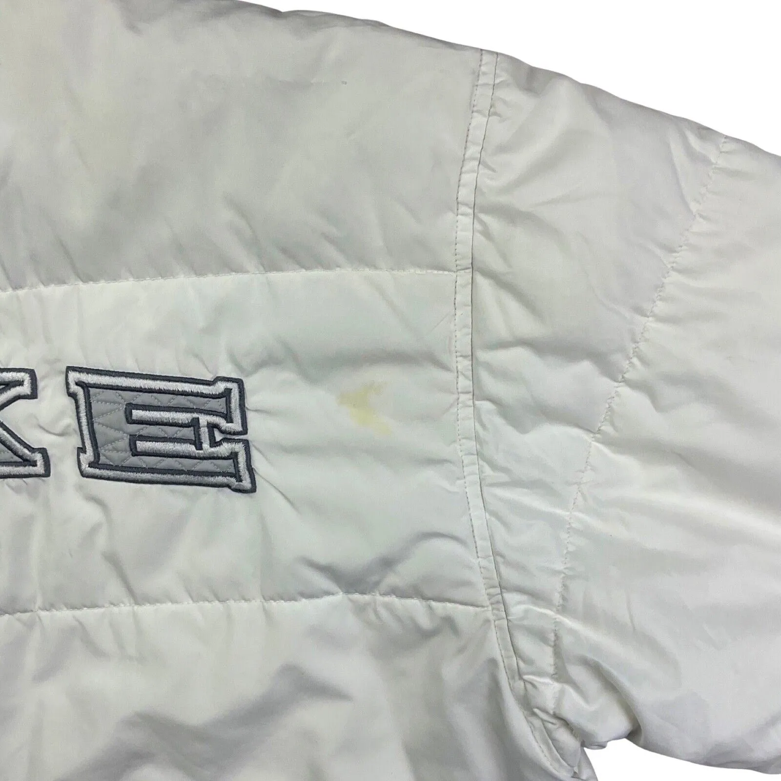 Vintage 1990's White Nike Puffer Jacket/Coat Medium