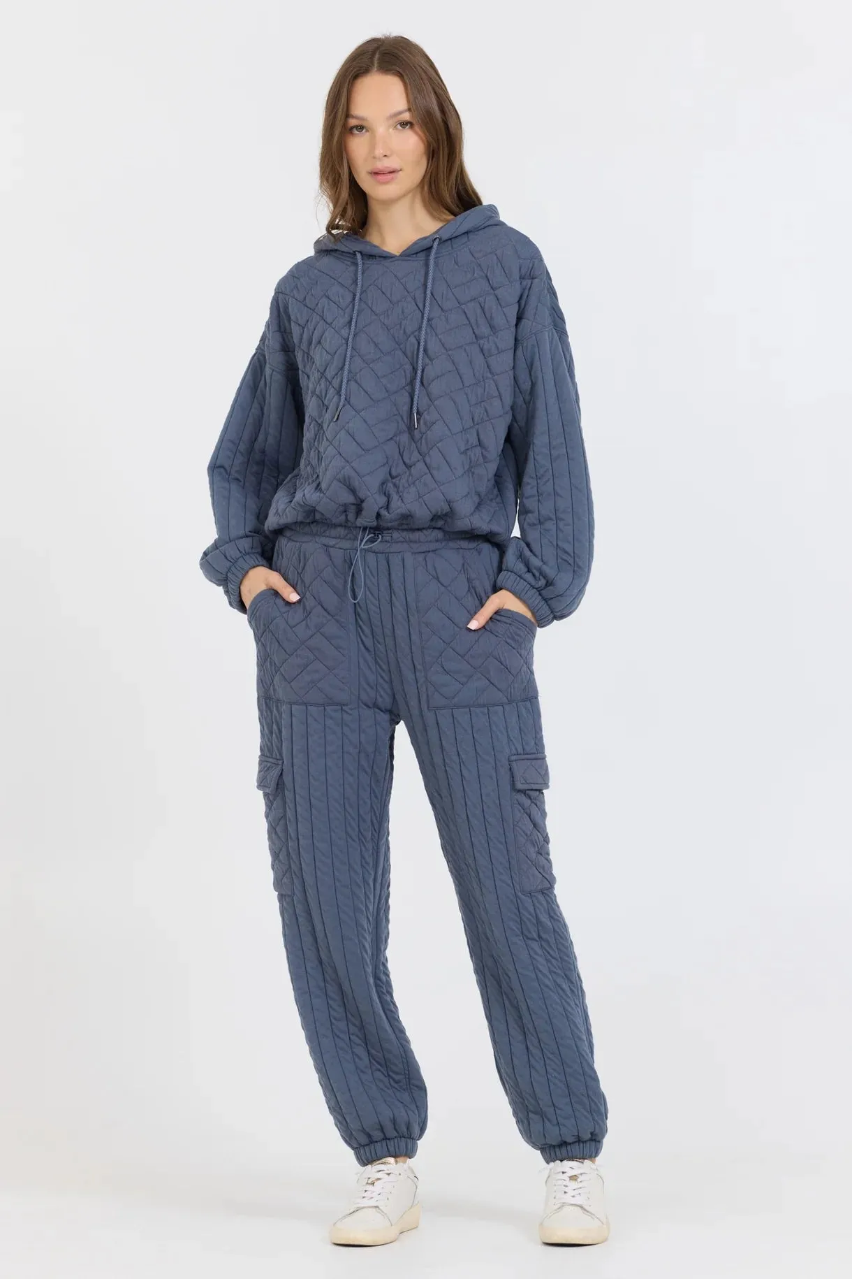 Vintage Havana - Denim Quilted Pant