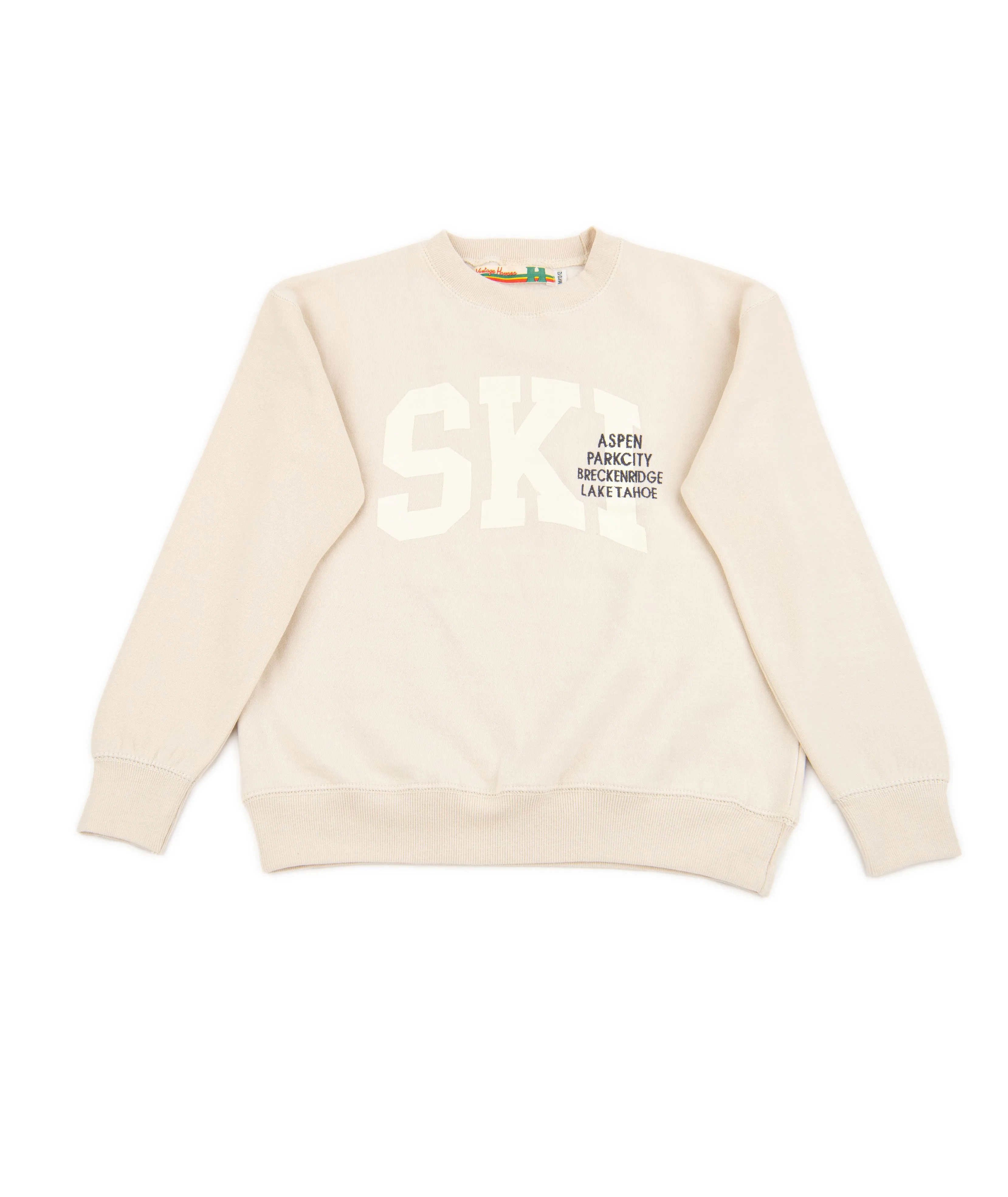 Vintage Havana Girls Ski Destination Crew Sweatshirt