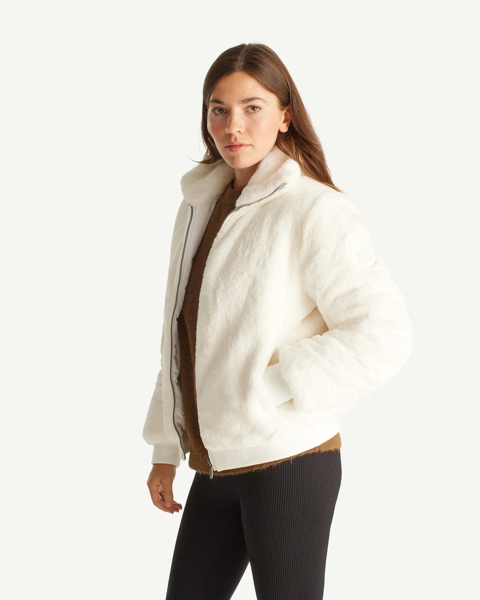 White Gala Grand Froid reversible puffer jacket