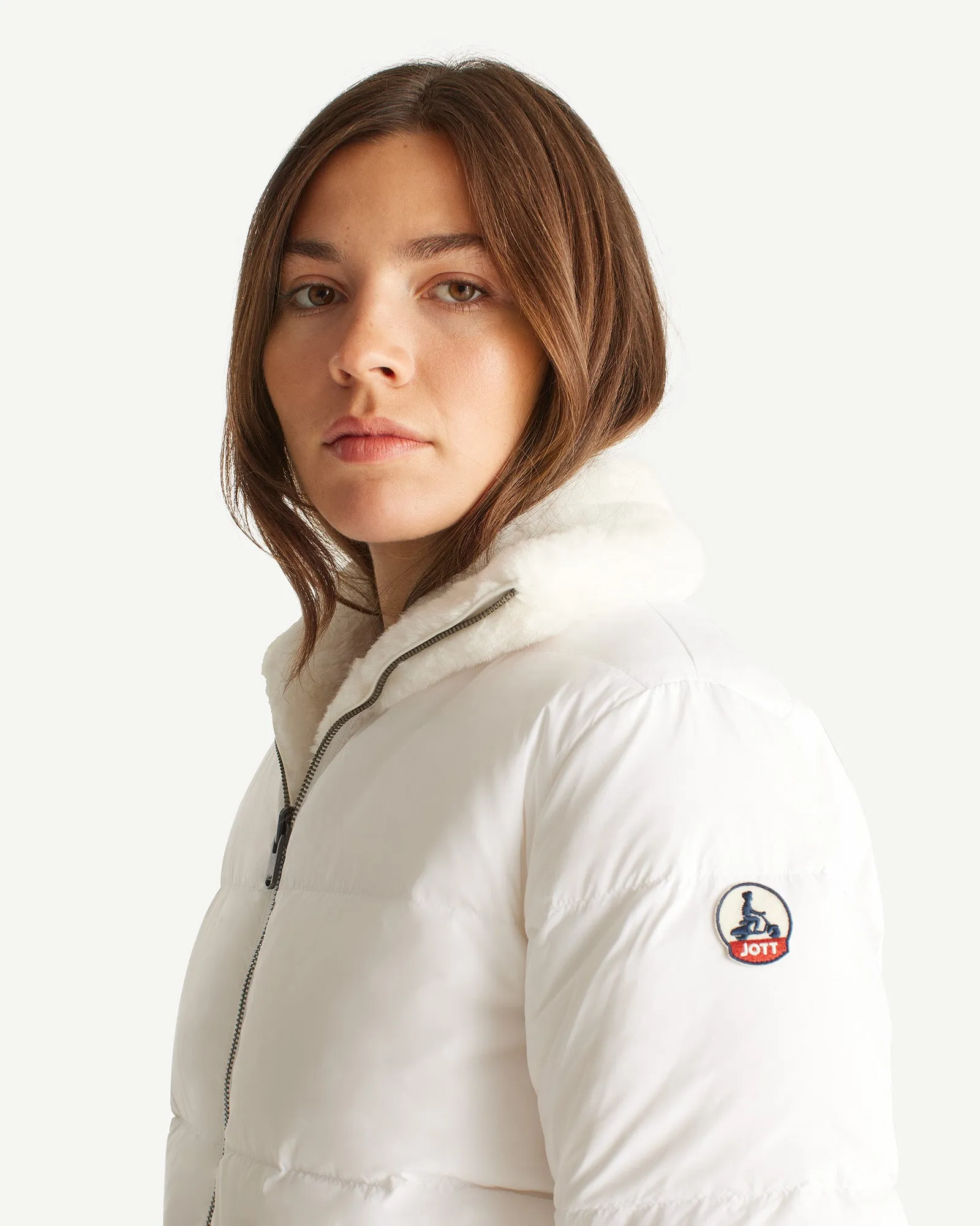 White Gala Grand Froid reversible puffer jacket