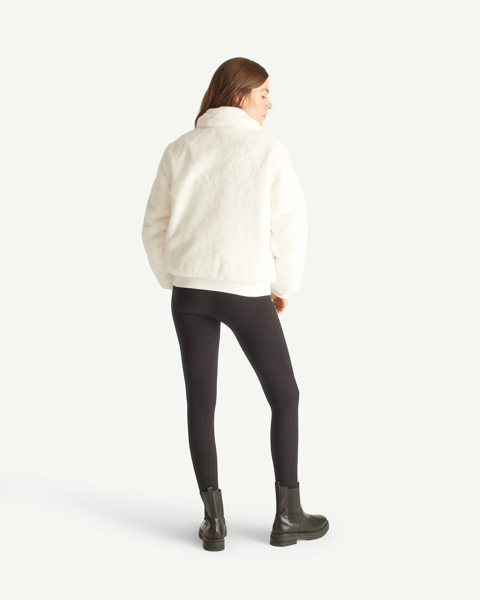 White Gala Grand Froid reversible puffer jacket