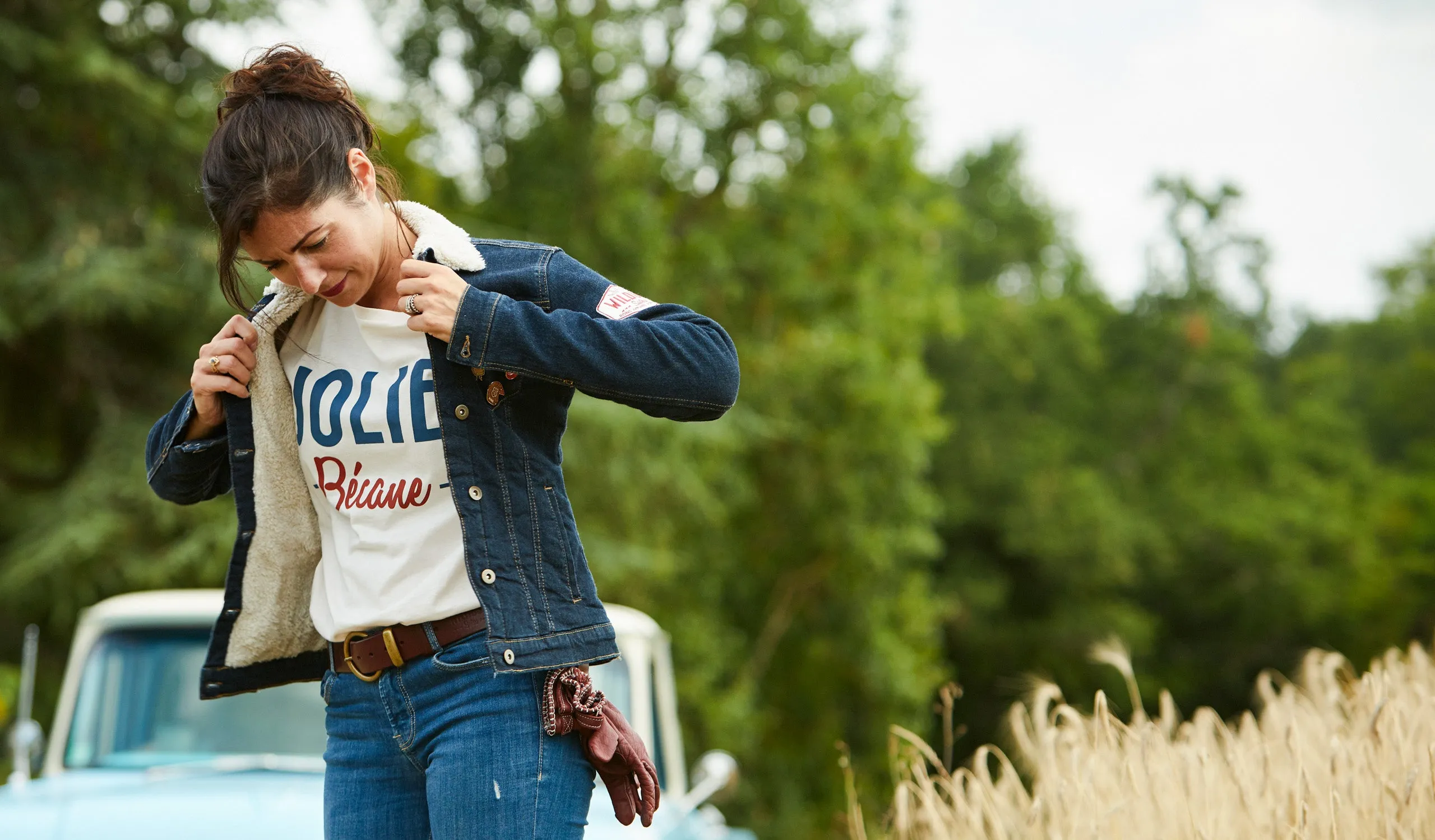 Wildust Sisters Denim Sherpa Jacket