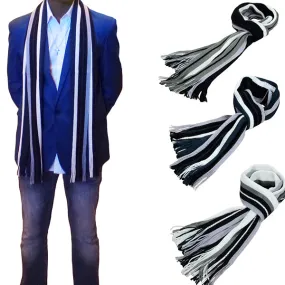 Winter and Fall Cashmere Feel Blue Mens Scarf