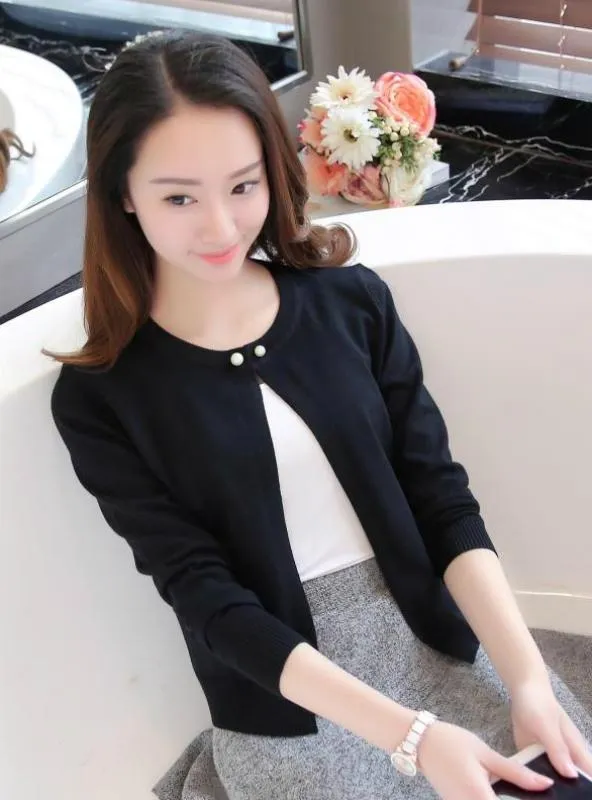 Women Shawl Thin Coat Long Sleeved Sweater