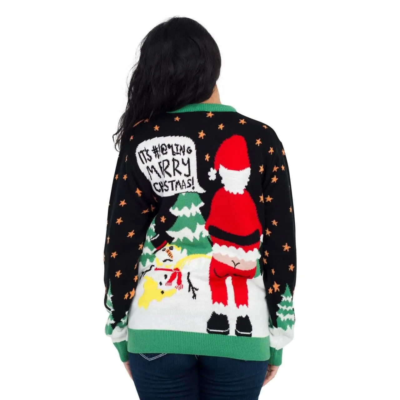 Women's Ho Ho Ho It's #!@%ING Merry Ugly Christmas Sweater