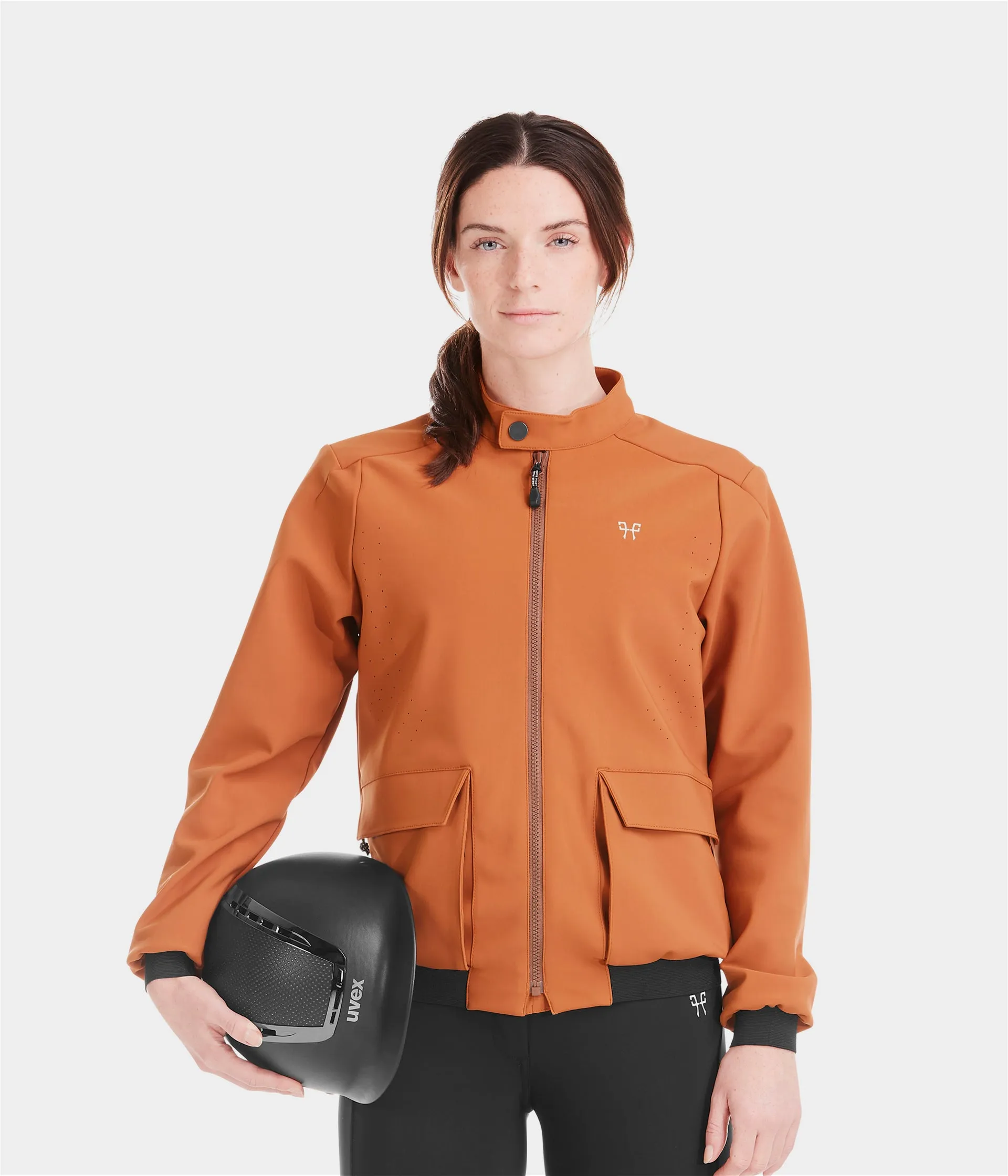 Women's Teddy Airbag Compatible Bomber Jacket