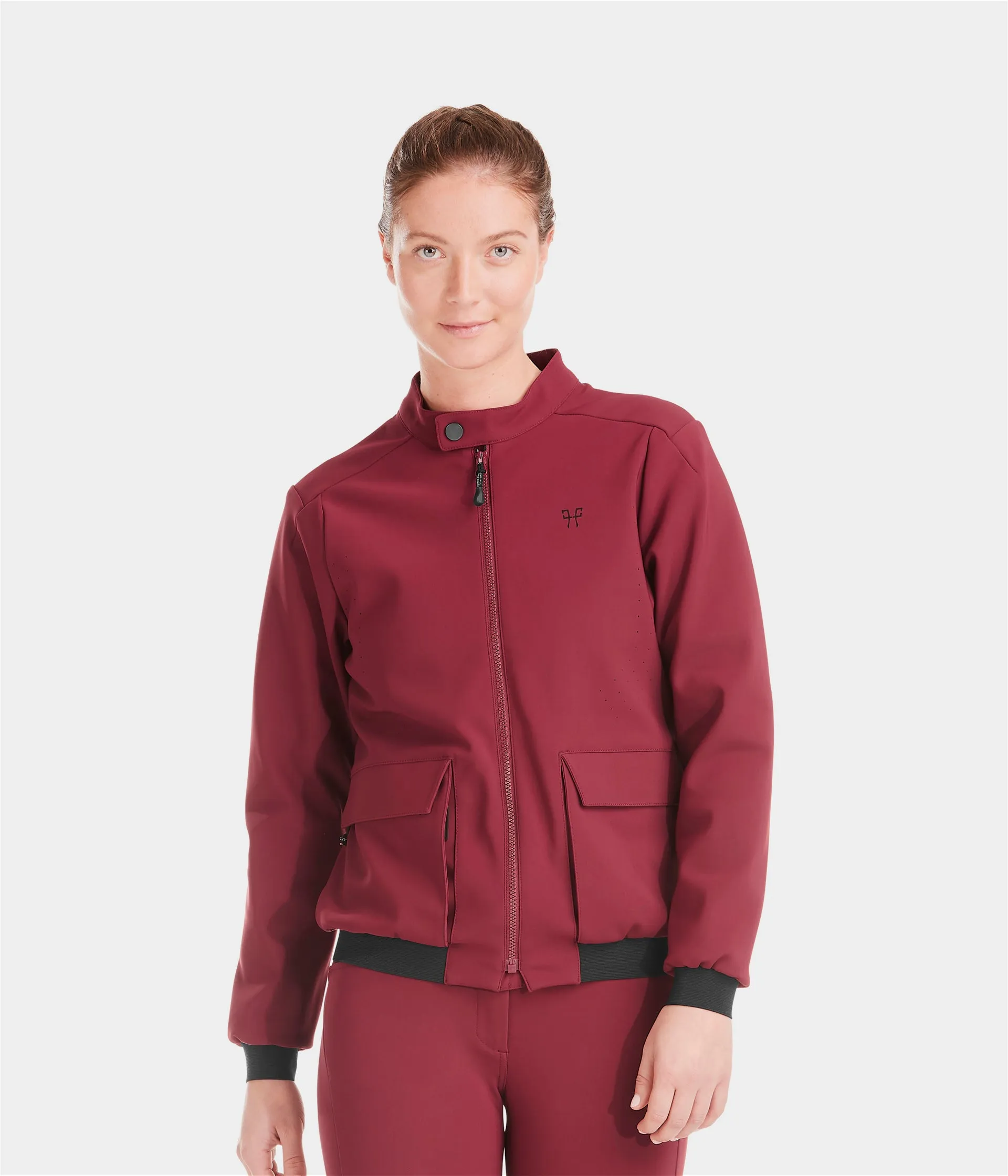 Women's Teddy Airbag Compatible Bomber Jacket