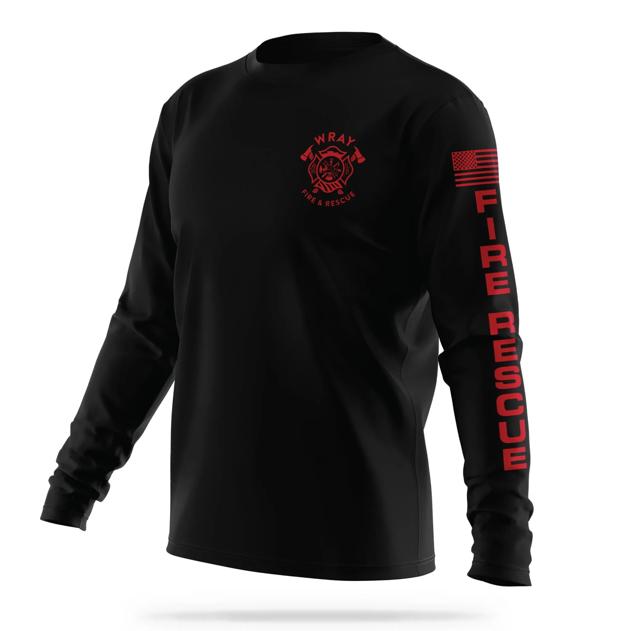 [WRAY FIRE & RESCUE] Utility Long Sleeve [BLK/RED]