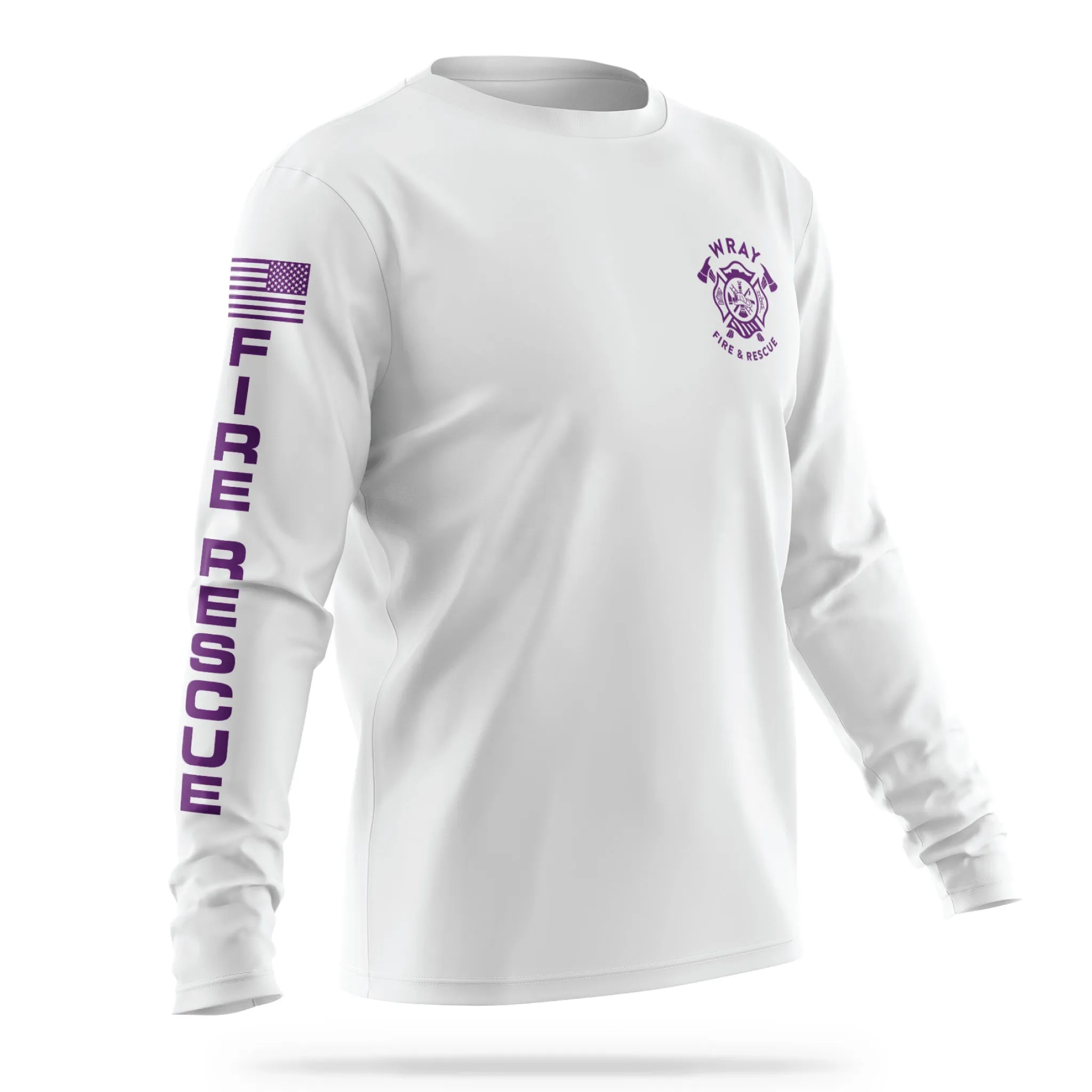 [WRAY FIRE & RESCUE] Utility Long Sleeve [WHT/PRP]