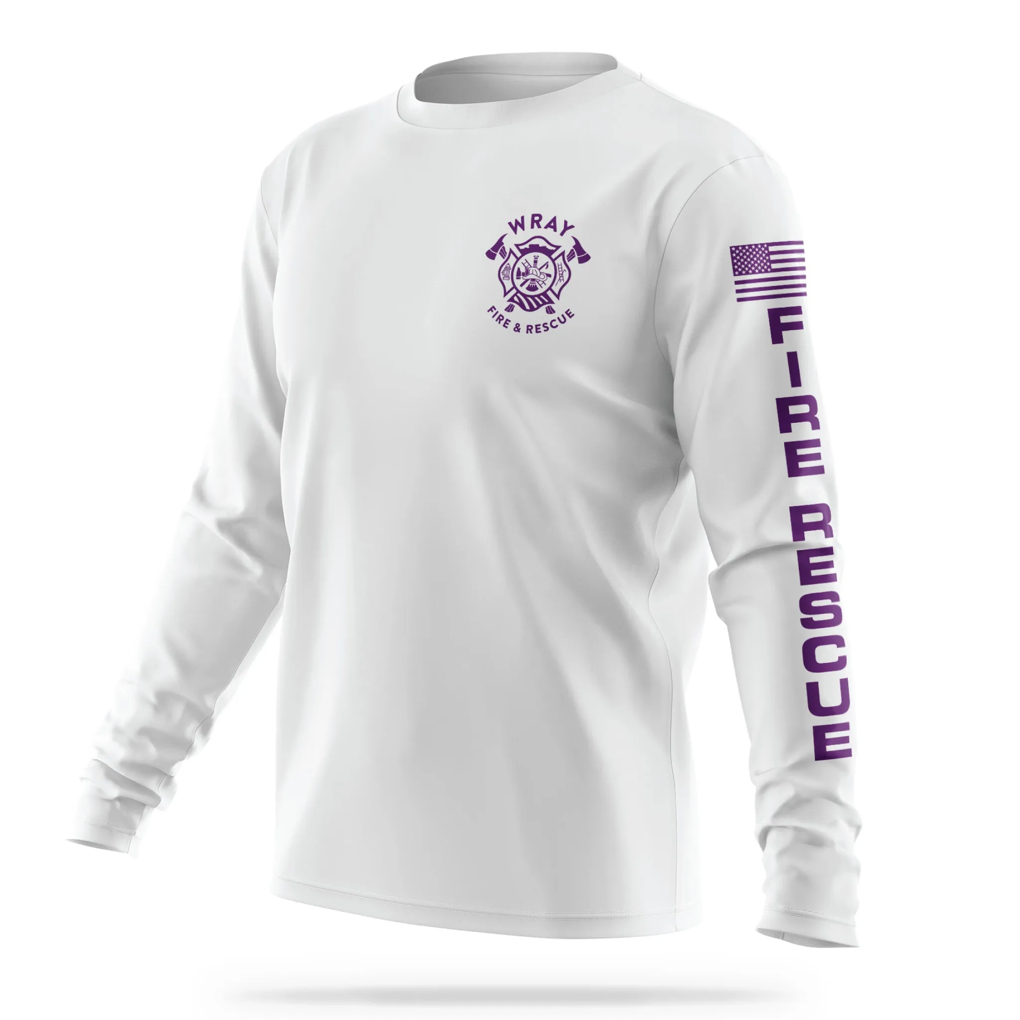 [WRAY FIRE & RESCUE] Utility Long Sleeve [WHT/PRP]