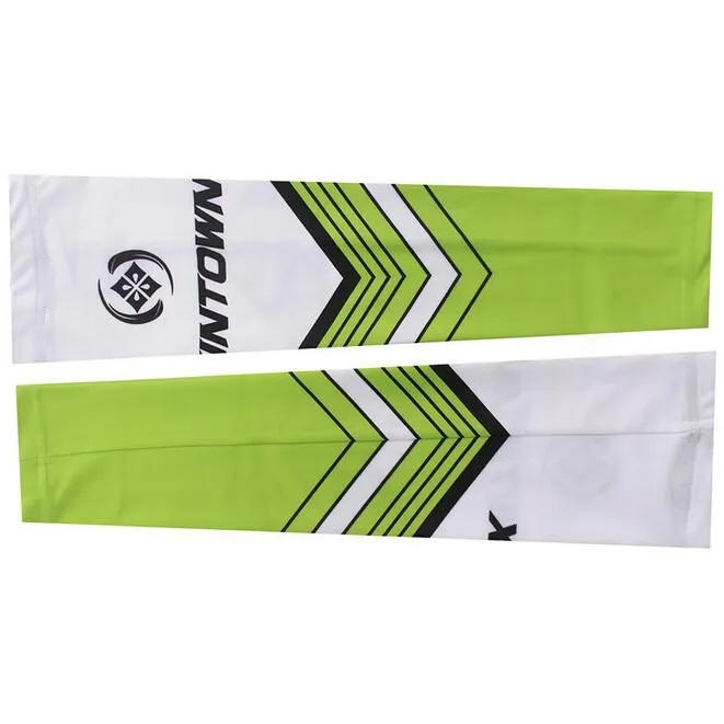 XINTOWN Green White Cycling Arm Warmers